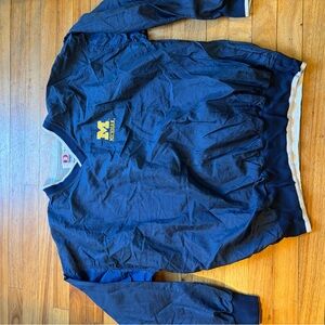 Champion Navy and Yellow Michigan Pullover